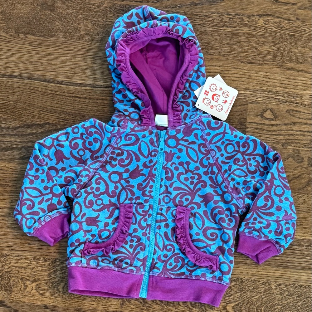 Swirl Flower Print Hanna Andersson Jacket New With Tags